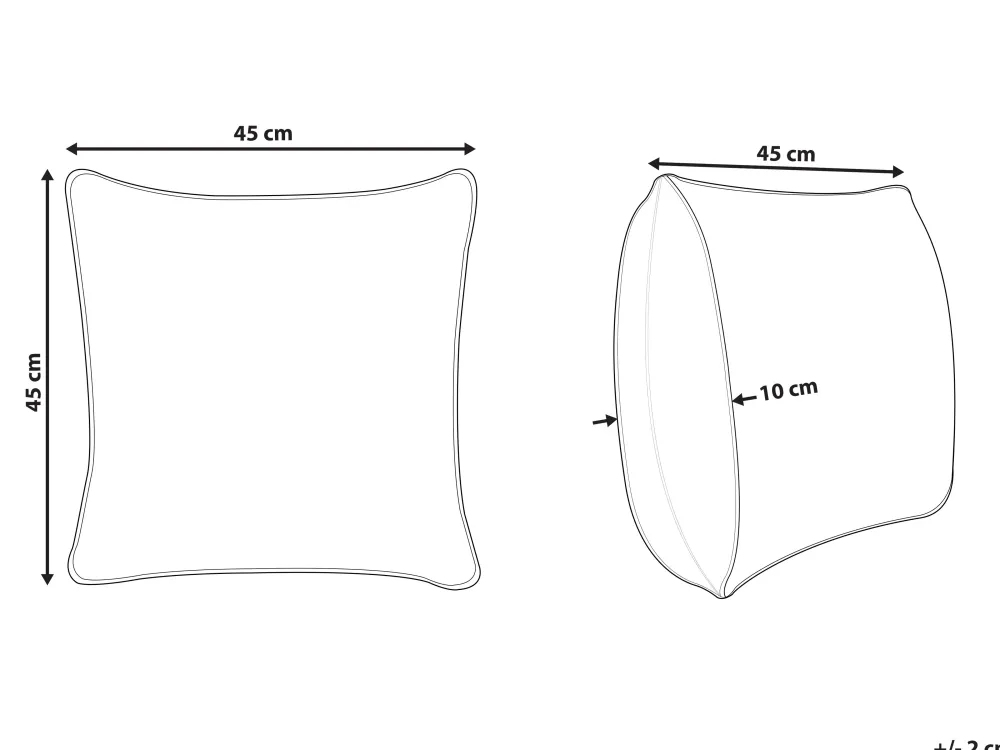 Flash Sale Beliani Koristetyyny Sametti Valkoinen/Vihrea 45 X 45 Cm Okra
