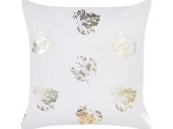 Tekstiilit<Beliani Koristetyyny Sametti Valkoinen 45 X 45 Cm 2 Kpl Goldenrod