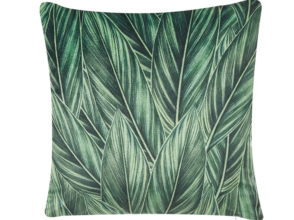 Cheap Beliani Koristetyyny Sametti Vihrea 45 X 45 Cm 2 Kpl Diascia