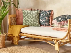 Shop Beliani Koristetyyny Sametti Vihrea 45 X 45 Cm Rungia