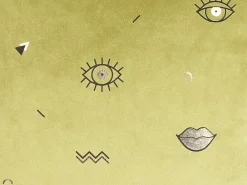 Discount Beliani Koristetyyny Sametti Vihrea Silmakuvio 45 X 45 Cm 2 Kpl Aeonium