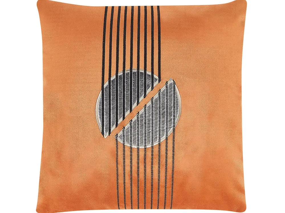 Cheap Beliani Koristetyyny Samettinen 2Kpl 45 X 45 Cm Oranssi Ceropegia