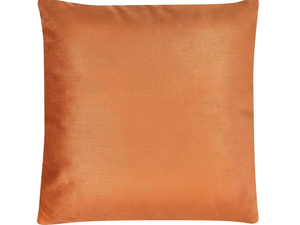 Cheap Beliani Koristetyyny Samettinen 2Kpl 45 X 45 Cm Oranssi Ceropegia
