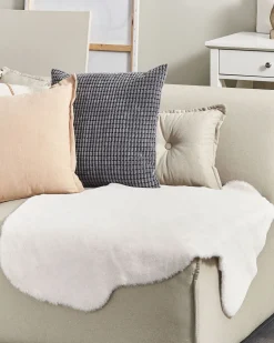 Tekstiilit<Beliani Koristetyyny Samettinen 2Kpl 45 X 45 Cm Harmaa Aspidistra