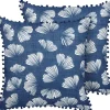 Best Sale Beliani Koristetyyny Sininen/Valkoinen 45 X 45 Cm 2 Kpl Dandelion