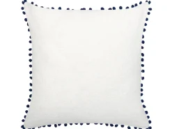 Best Sale Beliani Koristetyyny Sininen/Valkoinen 45 X 45 Cm 2 Kpl Dandelion