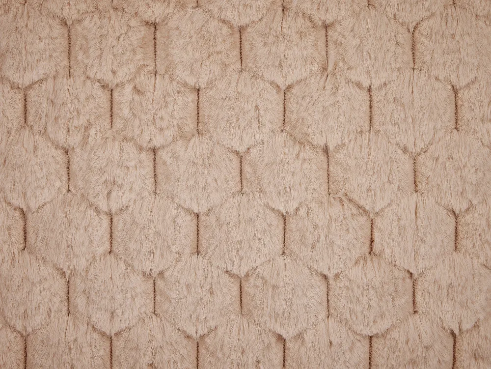 Store Beliani Koristetyyny Tekoturkis Hiekanruskea 43 X 43 Cm 2 Kpl Purslane