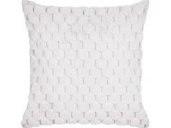 Tekstiilit<Beliani Koristetyyny Tekoturkis Valkoinen 43 X 43 Cm 2 Kpl Purslane