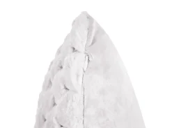 Tekstiilit<Beliani Koristetyyny Tekoturkis Valkoinen 43 X 43 Cm 2 Kpl Purslane