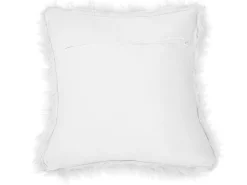 Tekstiilit<Beliani Koristetyyny Tekoturkis Valkoinen 45 X 45 Cm 2 Kpl Lubha