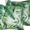 Best Sale Beliani Koristetyyny Ulkokayttoon 2Kpl Setti 45 X 45 Cm Lehtikuviolla Pavelli