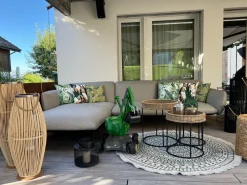 Best Sale Beliani Koristetyyny Ulkokayttoon 2Kpl Setti 45 X 45 Cm Lehtikuviolla Pavelli