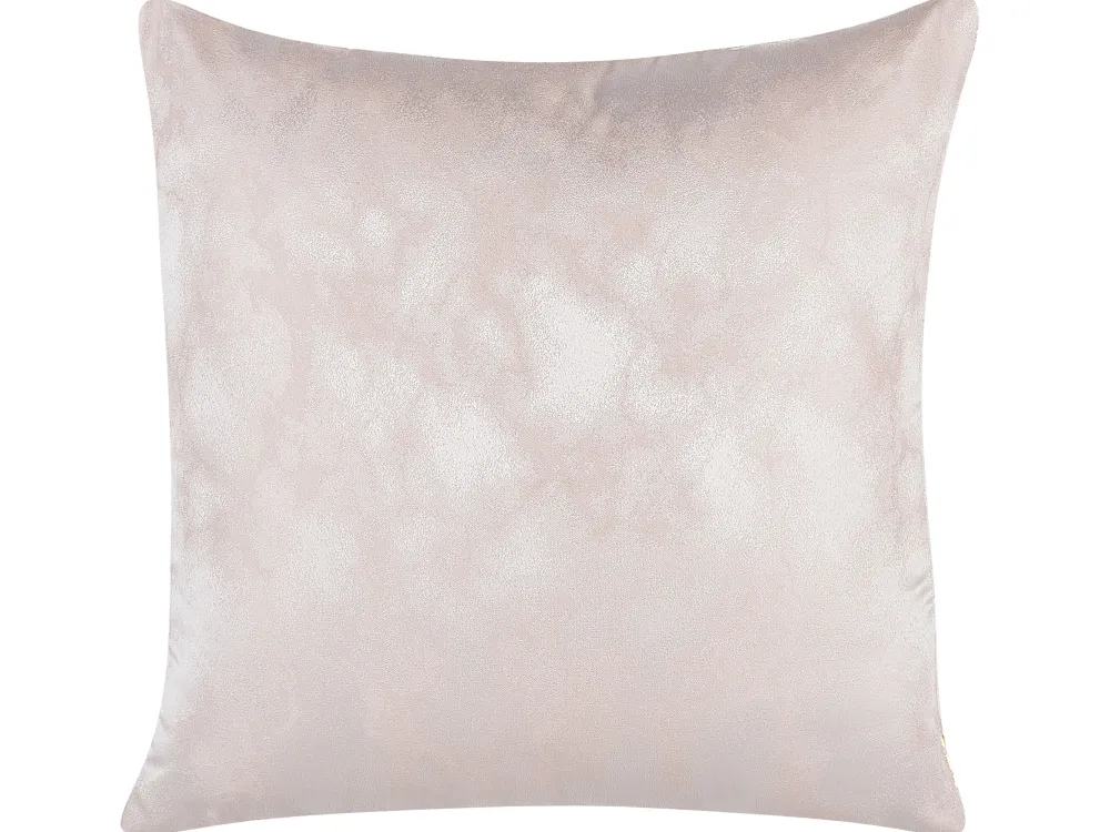 Sale Beliani Koristetyyny Vaaleanpunainen/Kulta 45 X 45 Cm 2 Kpl Cassia