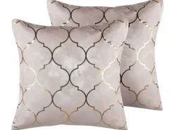 Tekstiilit<Beliani Koristetyyny Vaaleanpunainen 45 X 45 Cm 2 Kpl Alyssum