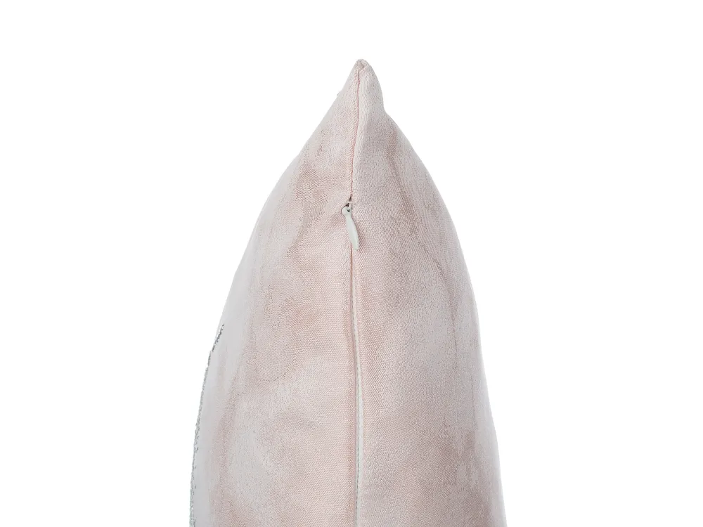 Discount Beliani Koristetyyny Vaaleanpunainen 45 X 45 Cm 2 Kpl Silene