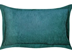 Online Beliani Koristetyyny Vakosametti Sinivihrea 47 X 27 Cm 2 Kpl Zinnia