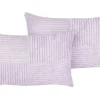 Store Beliani Koristetyyny Vakosametti Violetti 47 X 27 Cm 2 Kpl Millet