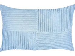 Tekstiilit<Beliani Koristetyyny Vakosametti Sininen 47 X 27 Cm 2 Kpl Millet