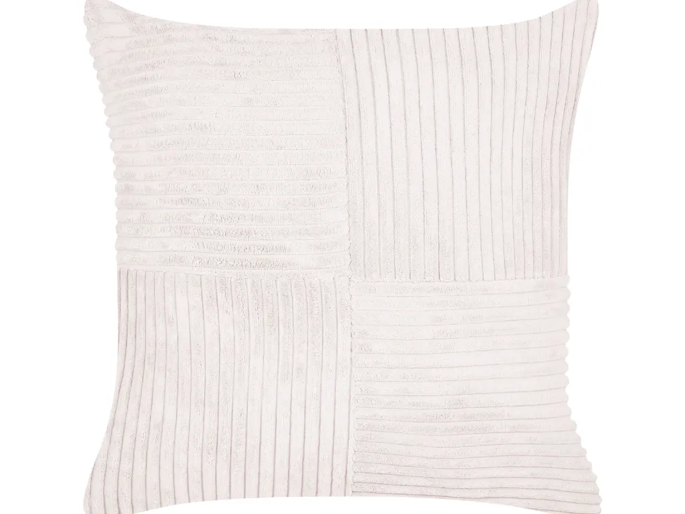 Clearance Beliani Koristetyyny Vakosametti Luonnonvalkoinen 43 X 43 Cm 2 Kpl Millet