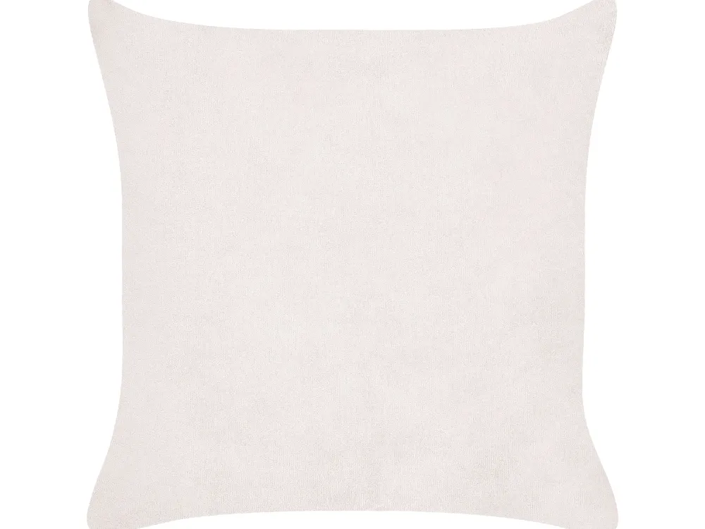 Clearance Beliani Koristetyyny Vakosametti Luonnonvalkoinen 43 X 43 Cm 2 Kpl Millet