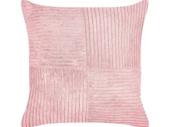 Shop Beliani Koristetyyny Vakosametti Vaaleanpunainen 43 X 43 Cm 2 Kpl Millet