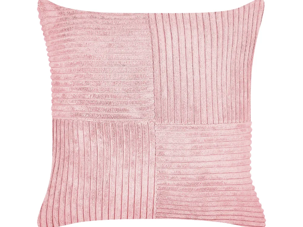 Shop Beliani Koristetyyny Vakosametti Vaaleanpunainen 43 X 43 Cm 2 Kpl Millet