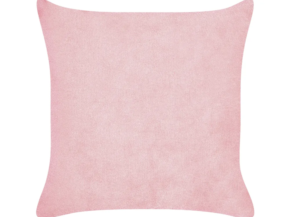 Shop Beliani Koristetyyny Vakosametti Vaaleanpunainen 43 X 43 Cm 2 Kpl Millet