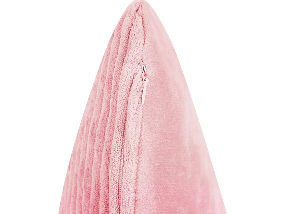 Shop Beliani Koristetyyny Vakosametti Vaaleanpunainen 43 X 43 Cm 2 Kpl Millet