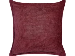 Tekstiilit<Beliani Koristetyyny Vakosametti Viininpunainen 43 X 43 Cm 2 Kpl Zinnia