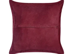 Tekstiilit<Beliani Koristetyyny Vakosametti Viininpunainen 43 X 43 Cm 2 Kpl Zinnia