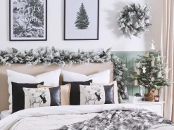 Tekstiilit<Beliani Koristetyyny 30X50 Cm 2 Kpl Mustavalkoinen Sven