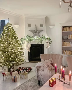 Store Beliani Koristetyyny 45X45 Cm 2 Kpl Punavalkoinen Sven