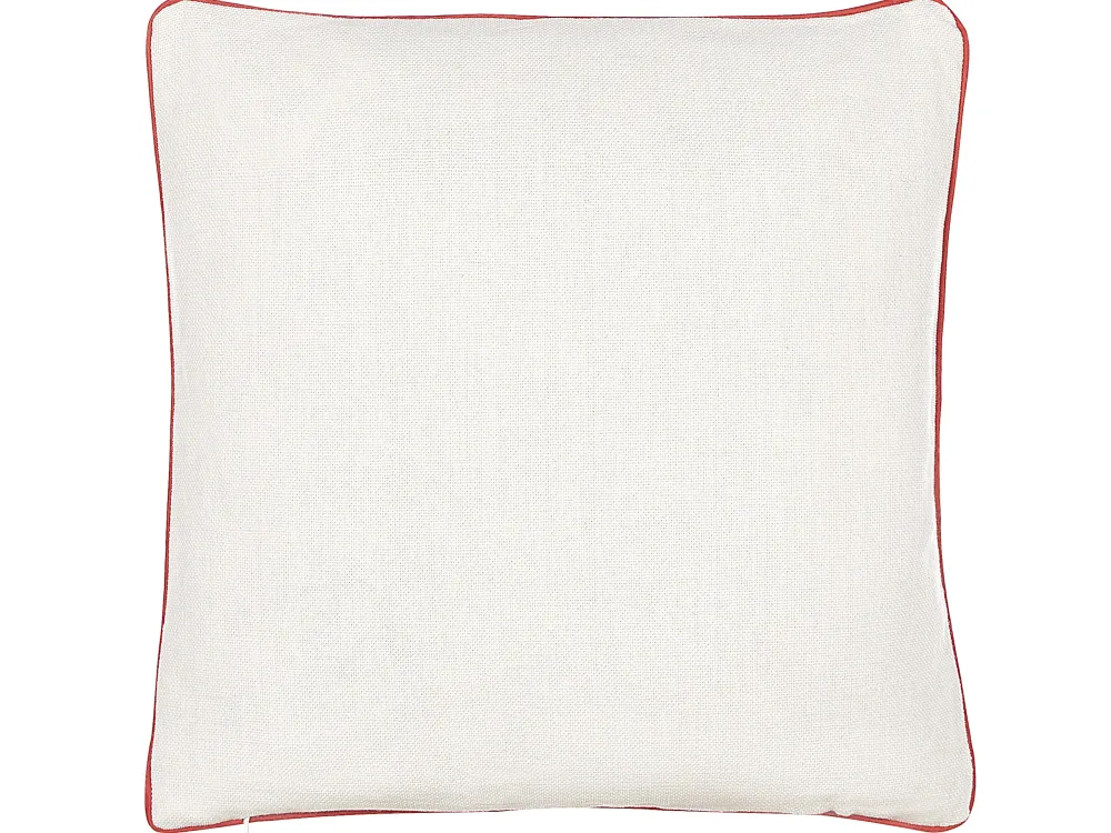 Store Beliani Koristetyyny 45X45 Cm 2 Kpl Punavalkoinen Sven