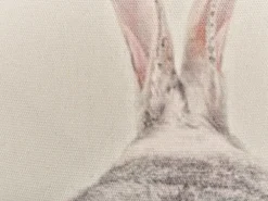 Best Beliani Koristetyynysetti 2 Kpl Pupukuviolla Ruskeanharmaa 45 X 45 Cm Buxus