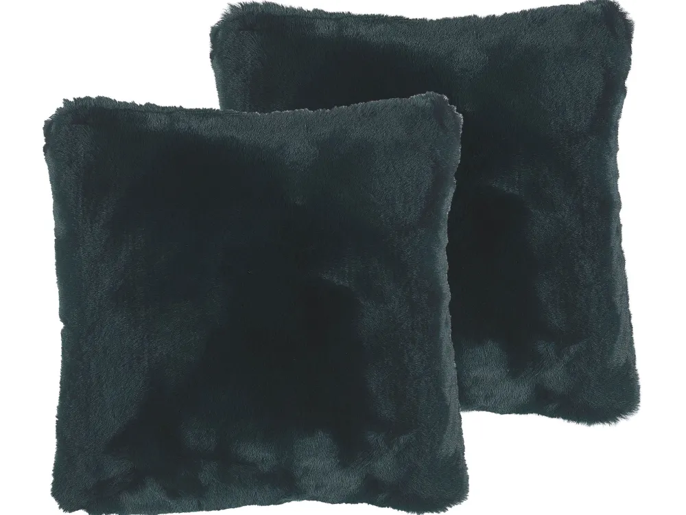 Tekstiilit<Beliani Koristetyynysetti 42 X 42 Cm Tekoturkis Vihrea Tandur