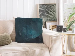 Tekstiilit<Beliani Koristetyynysetti 42 X 42 Cm Tekoturkis Vihrea Tandur