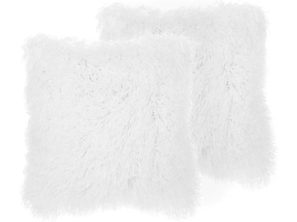 Fashion Beliani Koristetyynysetti 45 X 45 Cm Porroinen Valkoinen Cide