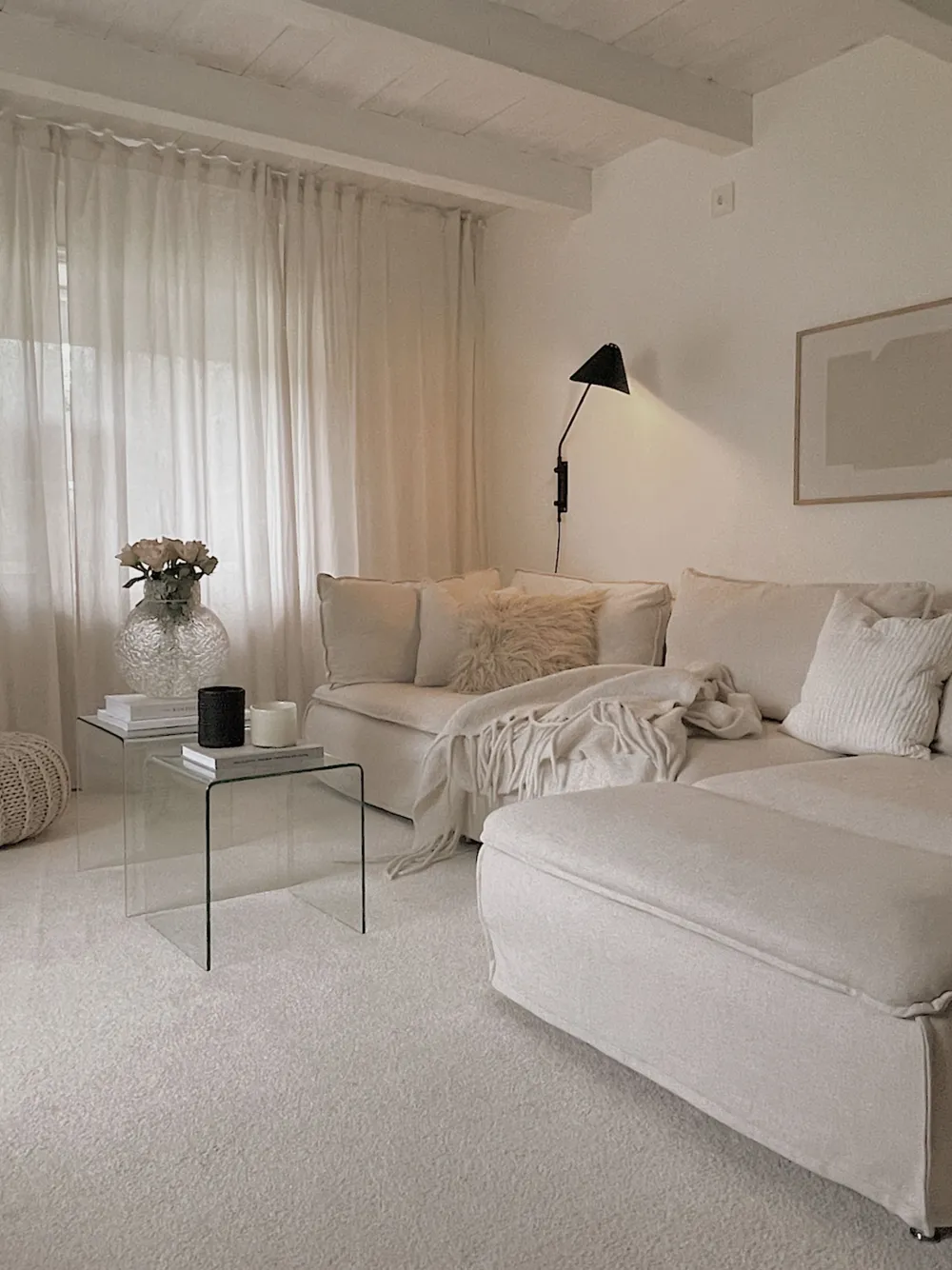 Fashion Beliani Koristetyynysetti 45 X 45 Cm Porroinen Valkoinen Cide