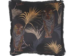 Tekstiilit<Beliani Koristetyynysetti Tiikerikuvioinen Musta/Beige 45 X 45 Cm Ramtek