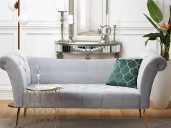 Tekstiilit<Beliani Koristetyynysetti Tummanvihrea Kiiltavalla Kuviolla 45X45Cm Alyssum