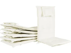 Shop Beliani 6Kpl Pehmustetyynysetti Luonnonvalkoinen Toscana/Java