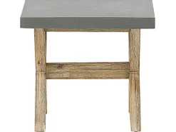 Ulkokalusteet<Beliani Kuitusementti Puutarhasetti 6 Jakkaralla Harmaa Olbia