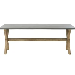 Ulkokalusteet<Beliani Kuitusementti Puutarhasetti 2 Penkilla Ja 2 Jakkaralla Harmaa Olbia