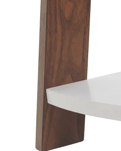 Clearance Beliani Kulmahylly 5 Hyllya Tumma Puu/Valkoinen Mobile Solo