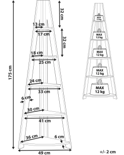 Clearance Beliani Kulmahylly 5 Hyllya Tumma Puu/Valkoinen Mobile Solo
