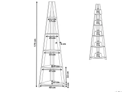 Säilytys<Beliani Kulmahylly 5 Hyllya Vaalea Puu Mobile Solo