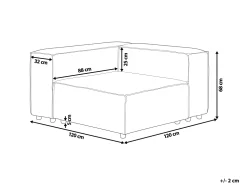 Sohvat<Beliani Kulmamoduuli Pellava Beige Aprica