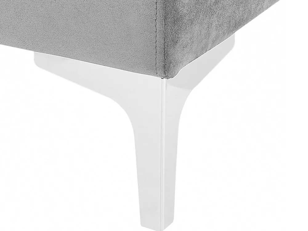 Nojatuolit<Beliani Kulmamoduuli Sametti Harmaa Evja