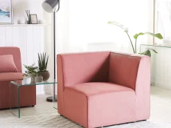 Cheap Beliani Kulmamoduuli Vakosametti Vaaleanpunainen Lemvig