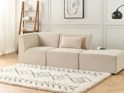 Fashion Beliani Kulmamoduuli Vakosametti Vaalea Beige Lemvig